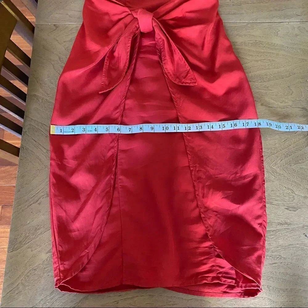 LPA Dress 146 In Red Off The Shoulder Size S - Picture 12 of 15